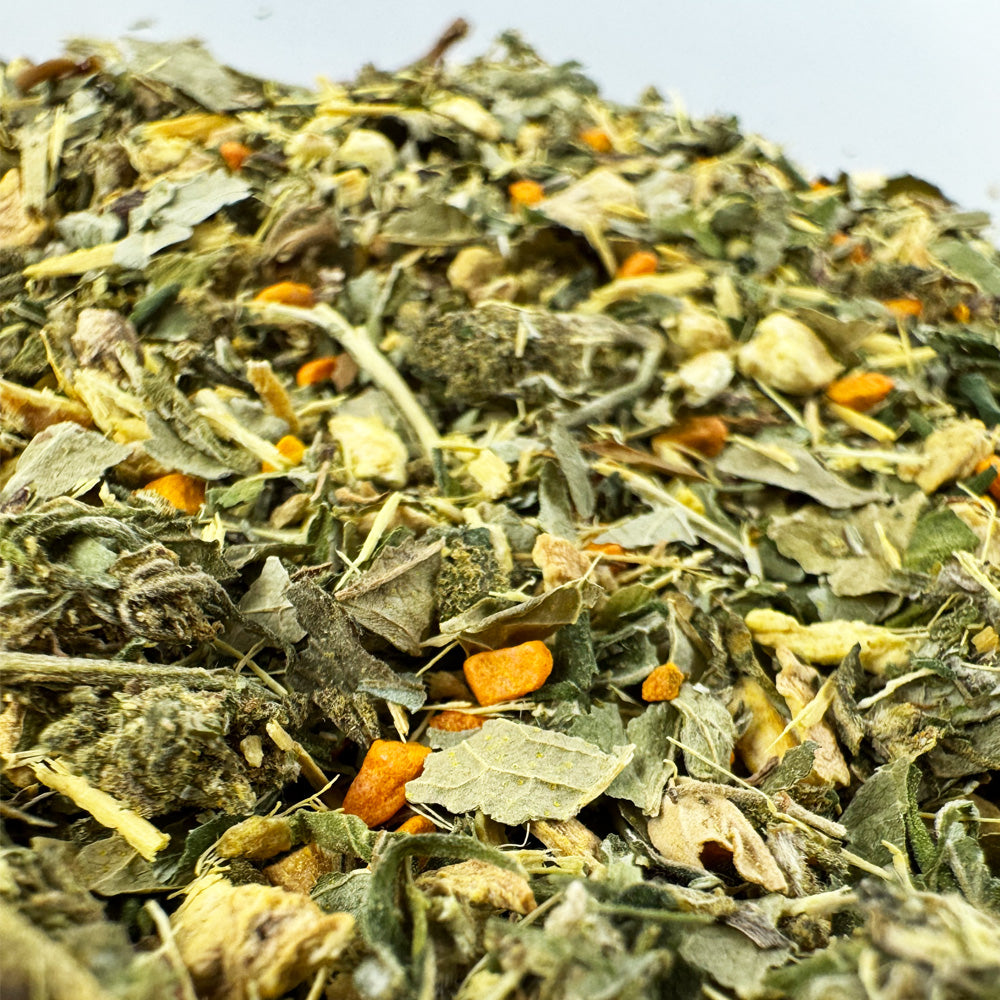 Feuilles tisane cbd feuillages dorés