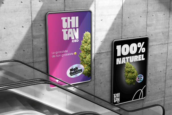 Panneau publicitaire métro de Thitan CBD